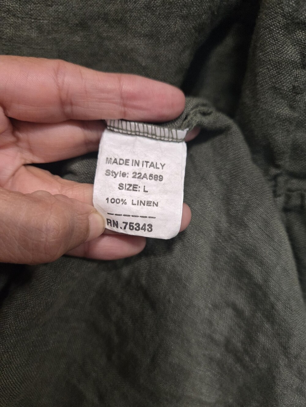 Francesca Bettini Linen Dress Size L - Picture 6 of 6